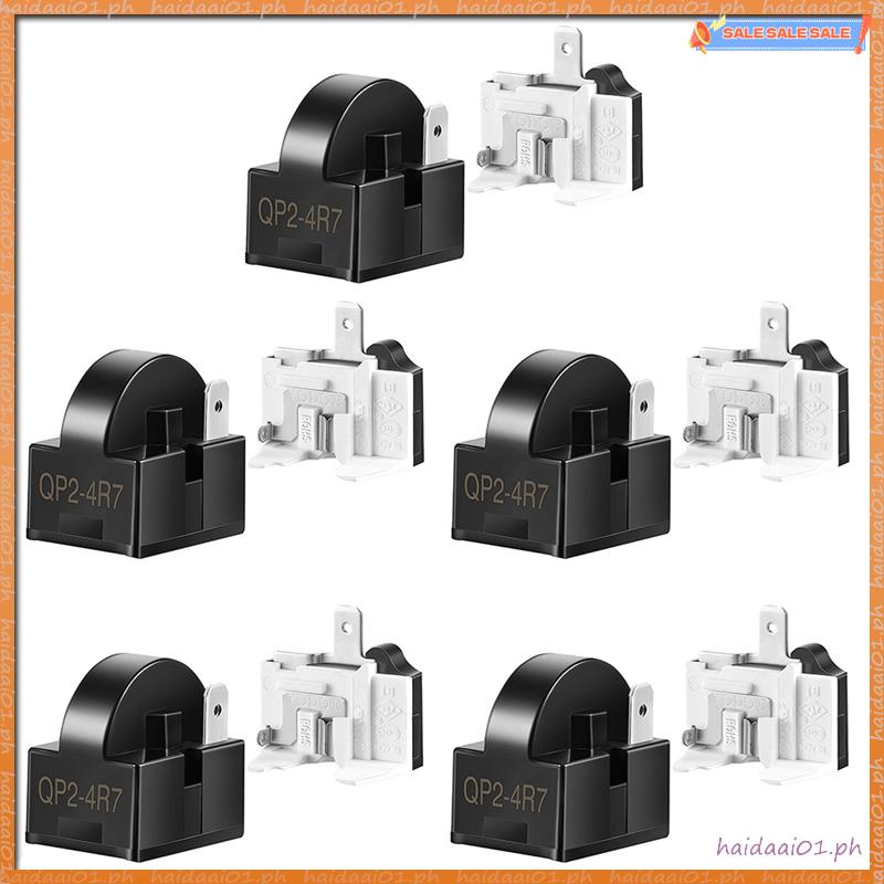 Haidaai01.ph* สตาร์ทตู้เย็น QP2-4R7 4.7 Ohm 1 Pin ตู้เย็น PTC Starter Relays และ 6750C-0005P ตู้เย็น