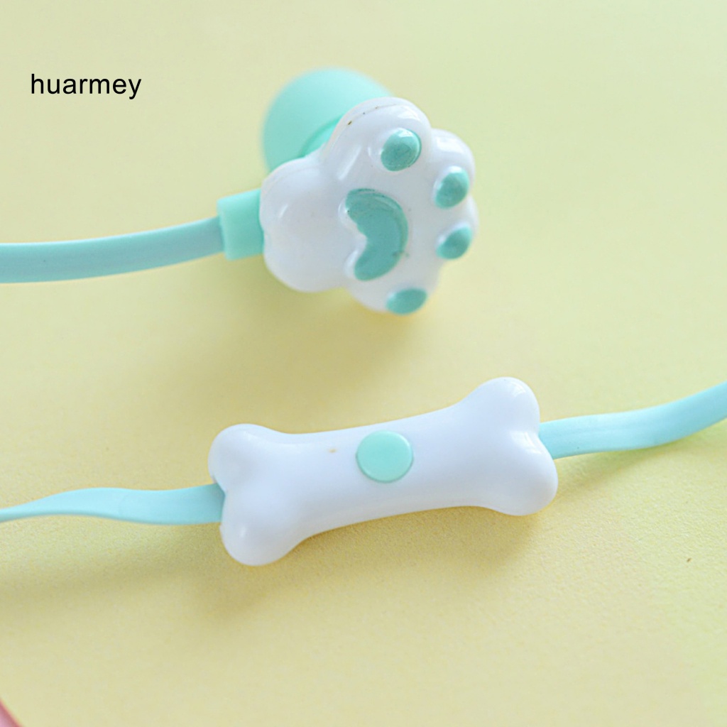 Huarmey หูฟังอินเอียร์ แบบมีสาย เสียงเบสหนัก 35 มม. ลายการ์ตูนอุ้งเท้าแมว น้ําหนักเบา พร้อมไมโครโฟน สําหรับเล่นกีฬา ราคา ถูกที่สุด ดีลบีเคเค แกลเลอรีภาพที่ 7