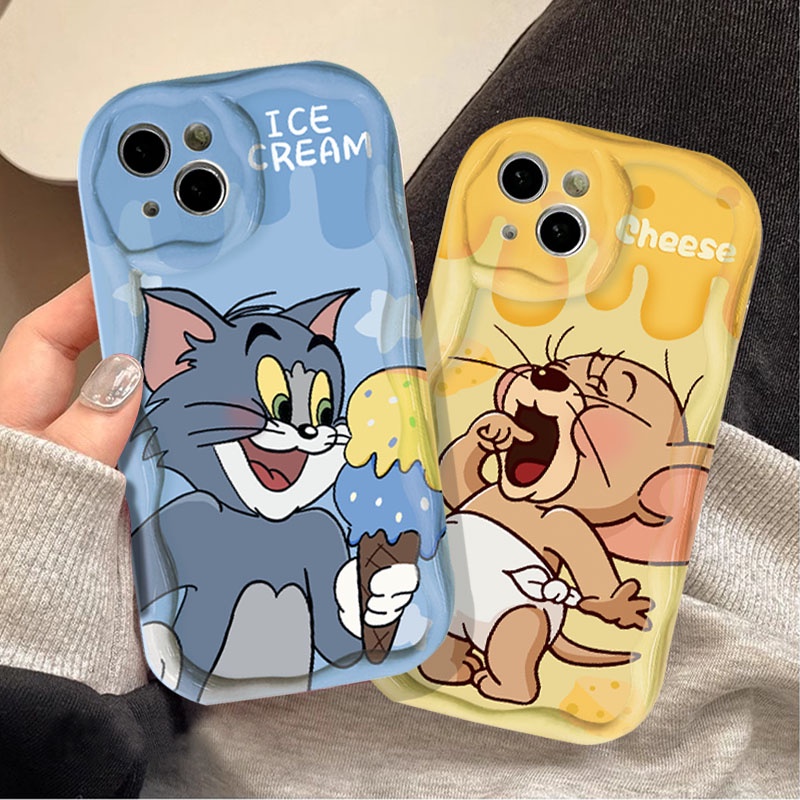 เคสโทรศัพท์มือถือ กันกระแทก ลายการ์ตูน Tom and Jerry สําหรับ iPhone 11 12 Pro Max iPhone 6 6S 7 8 Pl