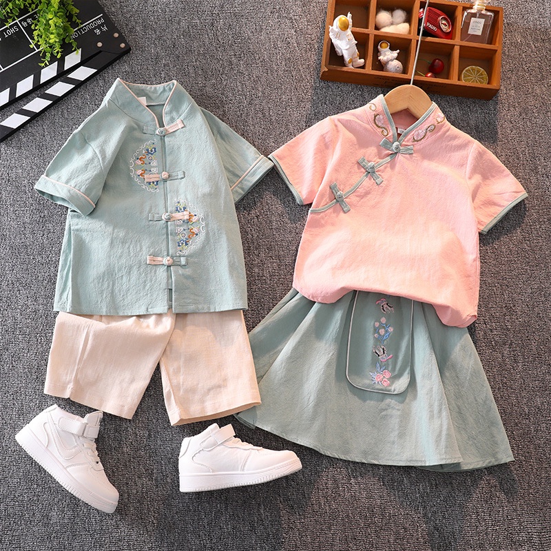 ตรุษจีนเด็กทารกเด็ก CNY เสื้อผ้าเด็ก Hanfu เครื่องแต่งกายเด็ก Tang ชุดเด็กผู้หญิง