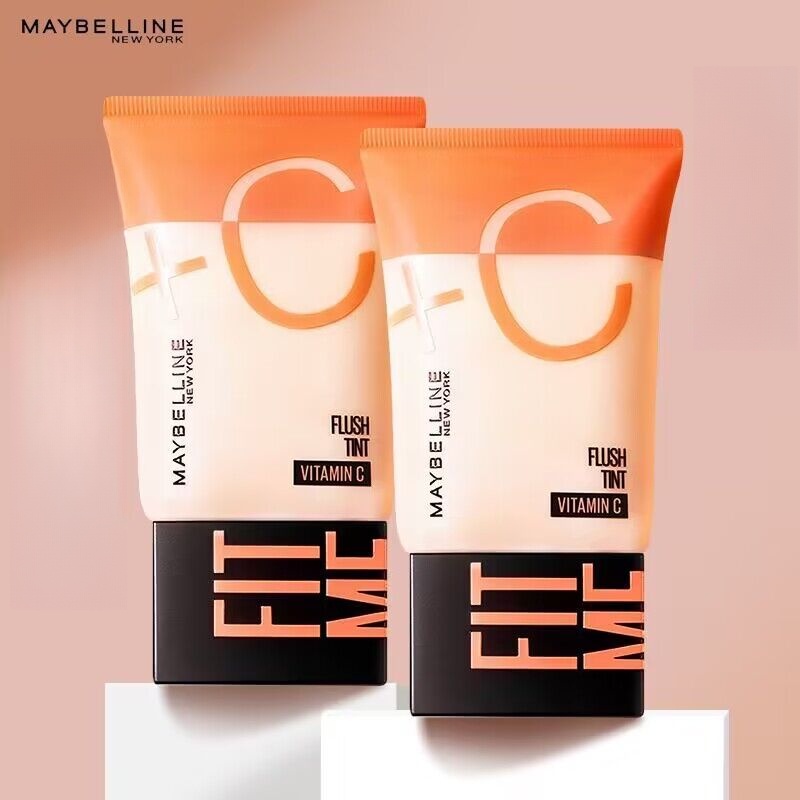 Maybelline Tone-Up Cream Morning C-Tube Isolation Make-Up Base CC ครีมแต ่ งหน ้ าฟรีครีม Moisturizi