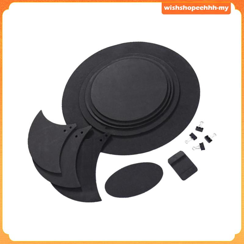 [Wishshopeehhmy] 10 ชิ้นกลองแผ่นปิดเสียงสําหรับการฝึกอบรมในร่มกลางแจ้ง Prop เริ่มต้น