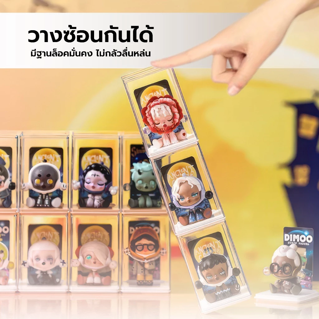 กล่องอะคริลิคใสใส่โมเดลและตุ๊กตา มีช่องเสียบการ์ด thumbnail 5