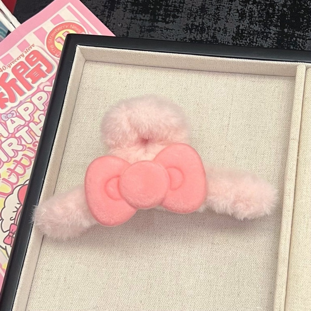 กิ๊บติดผม รูปโบว์ สีชมพูน่ารัก เข้ากับทุกการแต่งกาย แฟชั่นฤดูใบไม้ร่วง และฤดูหนาว สไตล์เกาหลี และญี่ปุ่น สําหรับผู้หญิง 2023 - รูปที่ 5