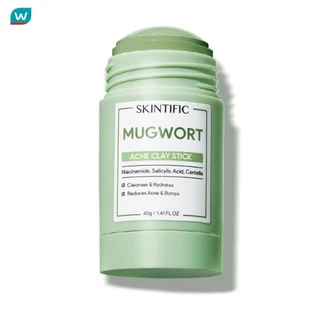 Skintific สกินทิฟิค มักเวิร์ท เคลย์มาส์ก สติ๊ก 40 กรัม สีเขียว