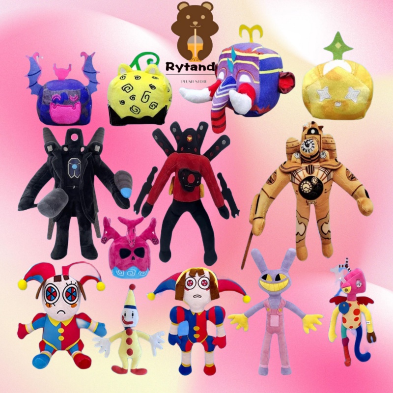 ตุ๊กตา Skibidi Toy Plush Blox Fruit Plush พร้อมรหัส กล่องลึกลับ Plush Funny Plush ดิจิตอลที่น่าตื่นตาตื่นใจ Circus Plush ของขวัญวันเกิด ของขวัญฮาโลวีน ของขวัญคริสต์มาส