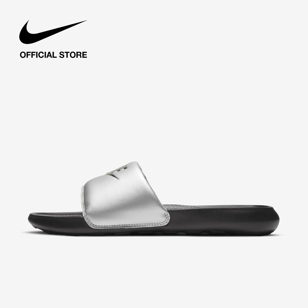 Nike Women's Victori One Slides - Black ไนกี้ รองเท้าแตะผู้หญิงแบบสวม Victori One - สีดำ