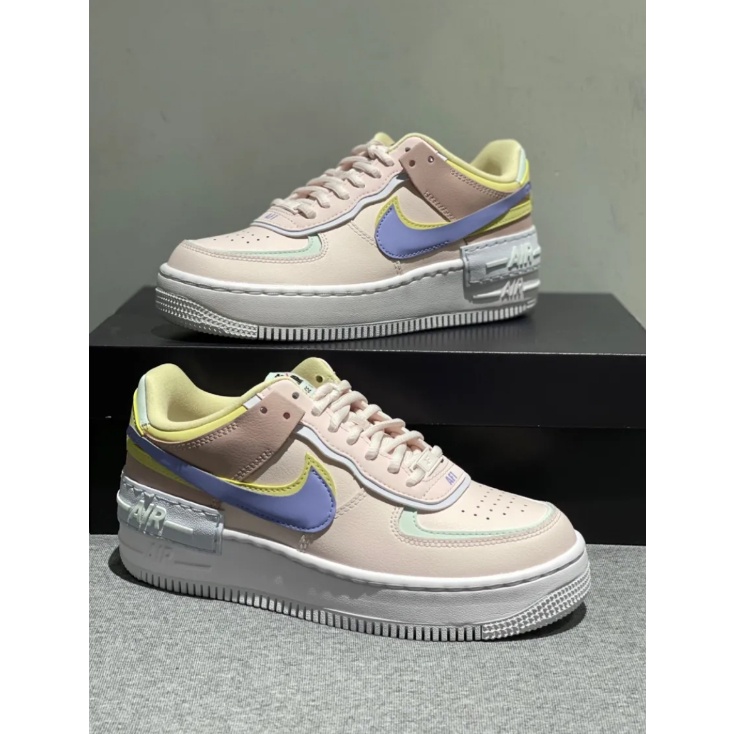 Nike Air Force 1 Low Shadow Blue-pink ของแท้ 100% - แนะนํา รองเท้า new