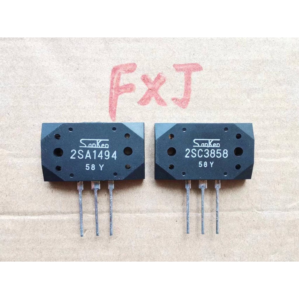หลอดเพาเวอร์แอมป์เสียง 2SA1494 2SC3858 A1494 C3858 หลอดจับคู่กําลังสูง