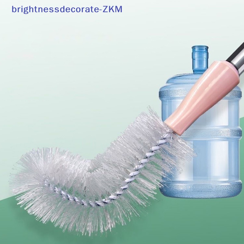 [Brightdecorate] แปรงล้างถังน้ํา พลาสติก พร้อมก้านสเตนเลส สําหรับใช้ในครัวเรือน