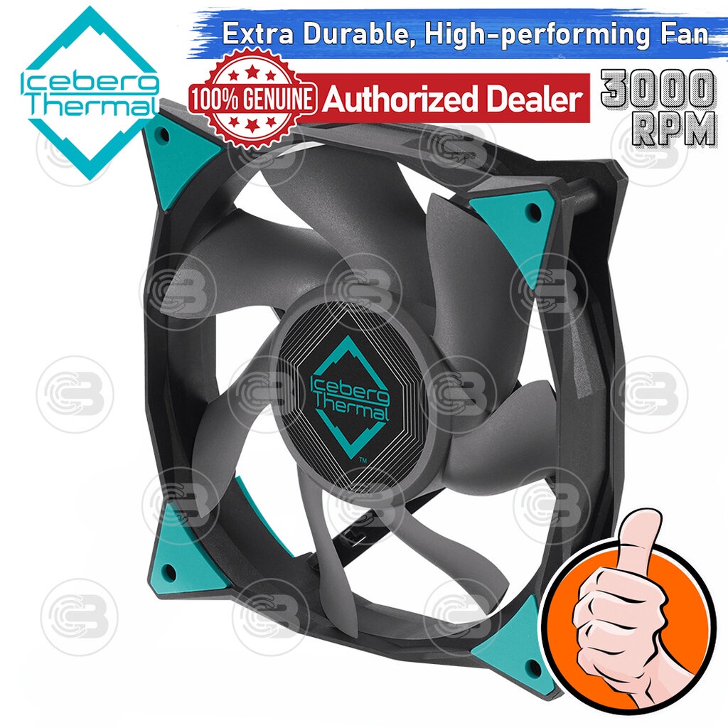 [CoolBlasterThai] Iceberg Thermal IceGALE Xtra 120 Black Fan Case (size 120 mm.) ประกัน 6 ปี