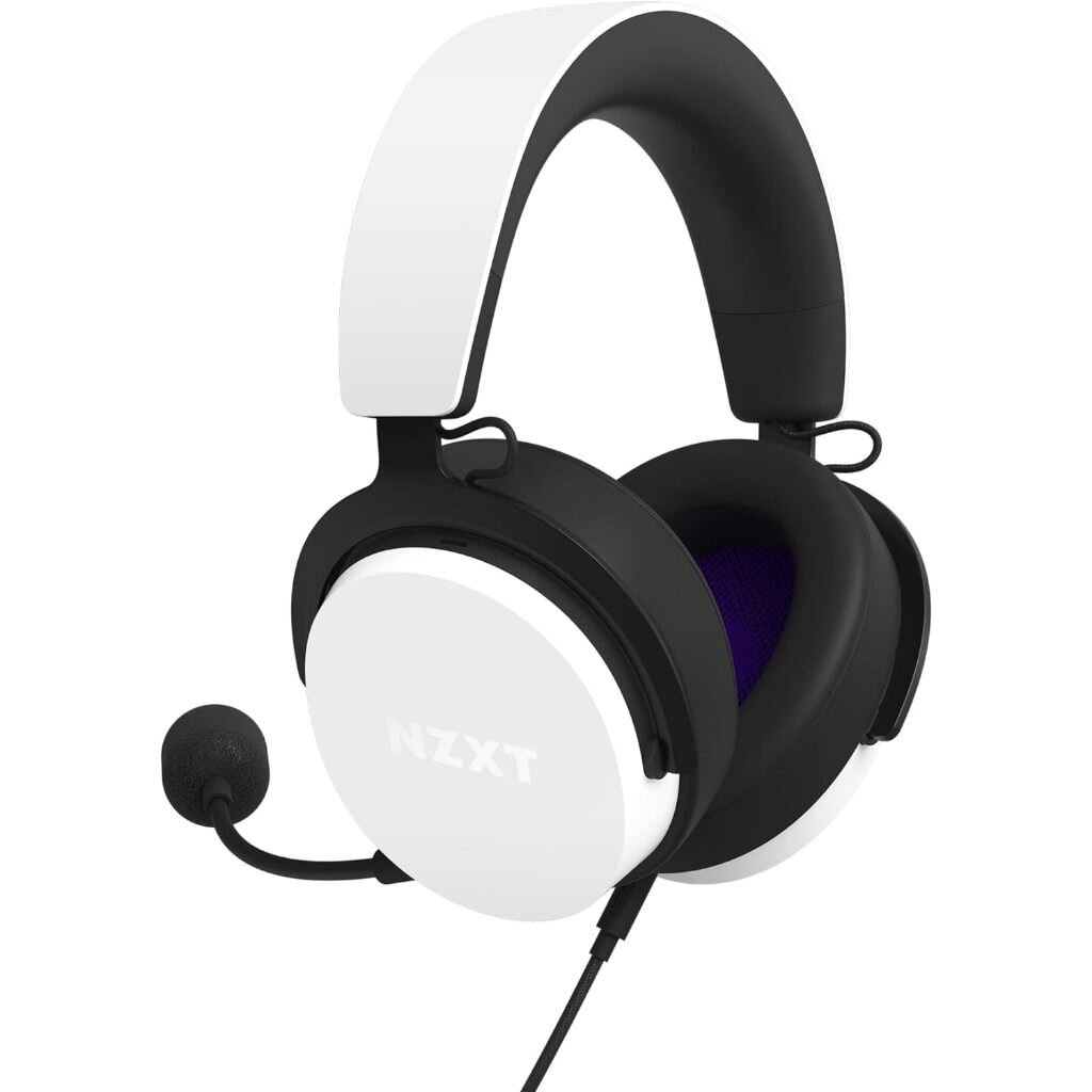 NZXT RELAY 7.1 White Hi-Res Audio Headset รับประกัน 2 ปี ศูนย์ไทย