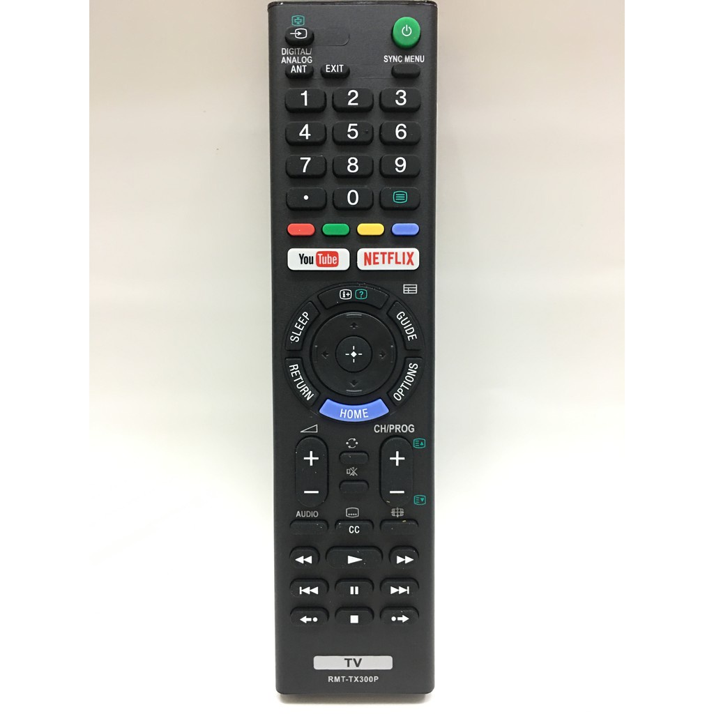 Remote รีโมทสมาร์ททีวี โซนี่ Sony รุ่น TX300P (YouTube/Netflix) [ทีวี Sony ใช้ได้ทุกรุ่น]