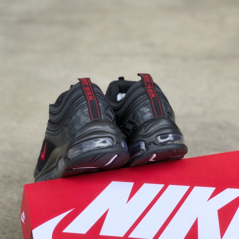 nike Nike Air Max 97 logo reflective black Sepatu แฟชั่น