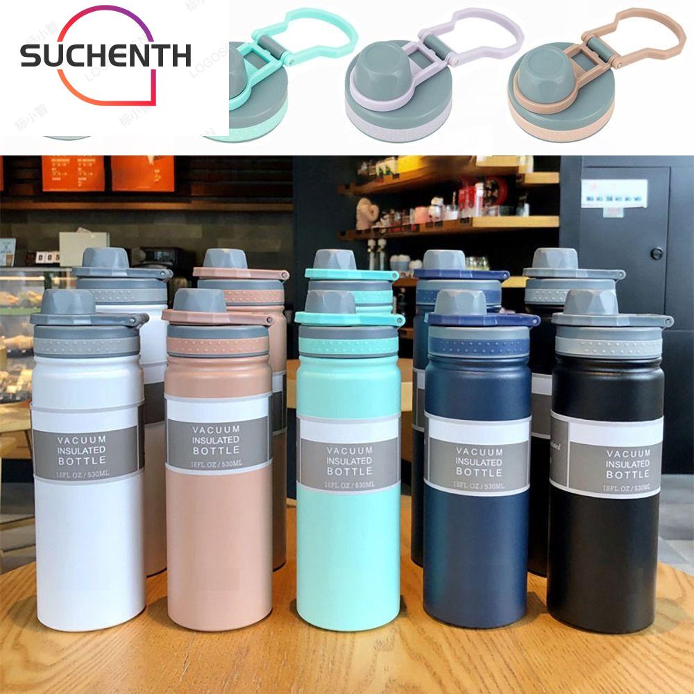 Suchenth ฝาครอบขวดน้ํา PVC กันหก พร้อมแหวนซีล TS-8706B TS-8709B 530 มล. 750 มล. สําหรับ Tyeso 530 มล