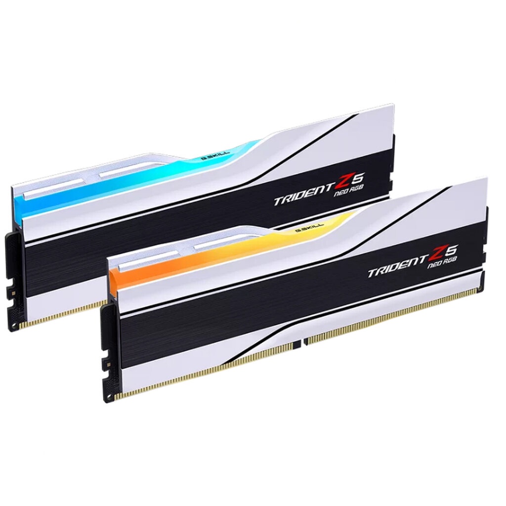 DDR5 G.SKILL Trident Z5 NEO RGB 48GB (2x24GB) / 6400Mhz White (F5-6400J3239F24GX2-TZ5NRW) รับประกัน Lifetime ศูนย์ไทย