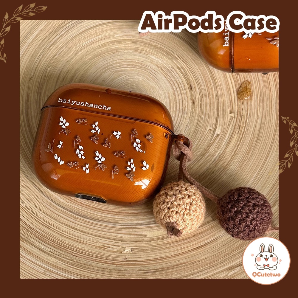 เคสหูฟังไร้สาย ผ้ากํามะหยี่ขนนิ่ม สีน้ําตาล สไตล์วินเทจ สําหรับ Airpods Pro 2 1 2 3