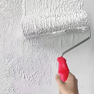 Louting Texture รูปแบบแปรงลูกกลิ้ง Drywall Compound Roller แปรงผนัง Putty Roller สําหรับทาสีโป๊วและ Rolling Plas