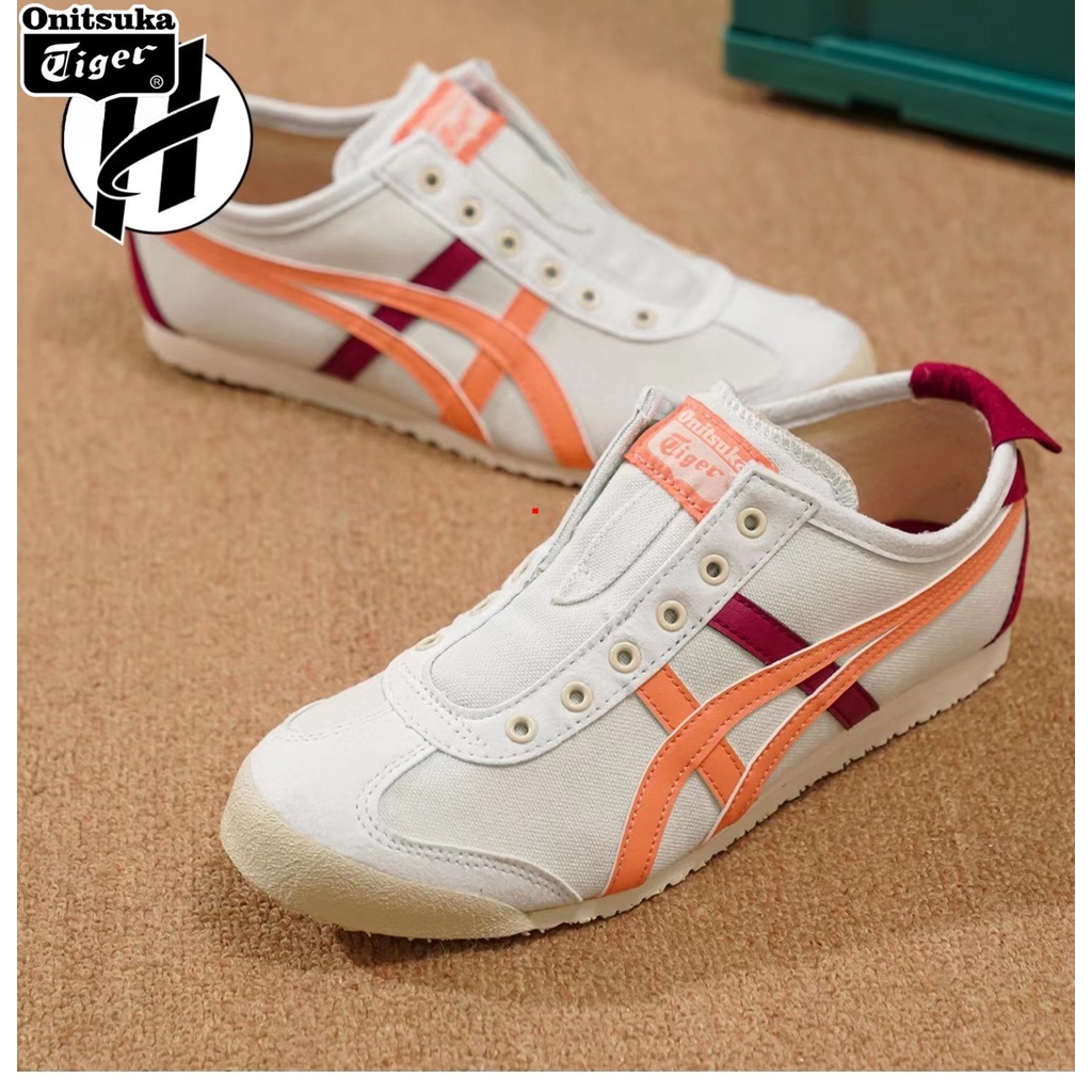 ใหม่ Onitsuka Tiger รองเท้า MEXICO 66 ผ้าใบผู้ชายและผู้หญิงกีฬา Soft Sole Running Onitsuka Tiger รอง