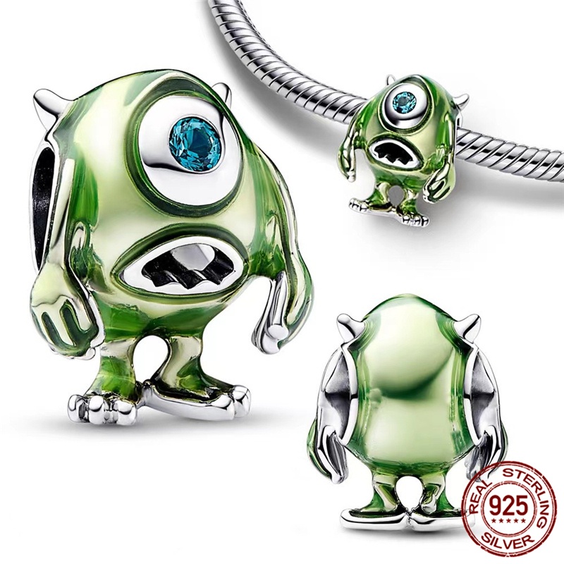 2025ใหม่925เงินสเตอร์ลิงdisney MonsterบริษัทSulley Mike Dangle Charm 100th Anniversary Dumbo Charms Fit Original สร้อยข้อมือDIY S925เครื่องประดับของขวัญ ราคา ถูกที่สุด ดีลบีเคเค แกลเลอรีภาพที่ 7