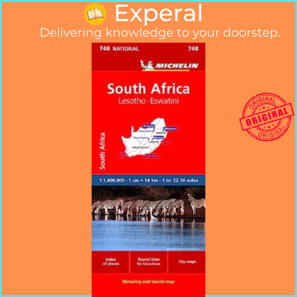 South Africa - National Map 748 by Michelin (ฉบับสหราชอาณาจักร ปกอ่อน)