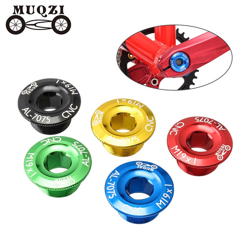Muqzi ฝาครอบสกรูกะโหลกจักรยาน M19 อะลูมิเนียมอัลลอย 7075 สําหรับจักรยานเสือภูเขา