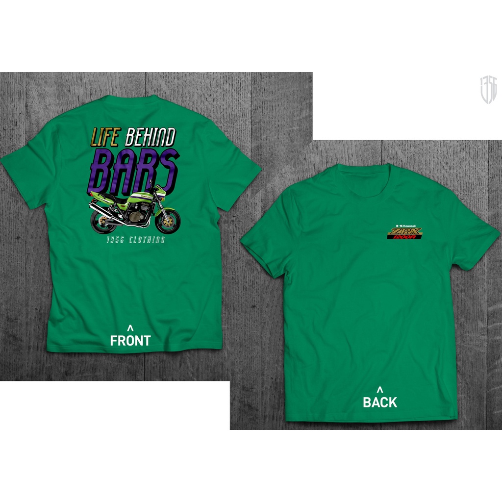 Kawasaki ZRX 1200 R ชีวิตเบื้องหลัง Tshirt, ZRX1200, ZRX1200R , ZRX1200S, ZRX1100R, Eddie Lawson Rep