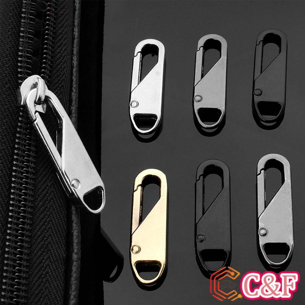 C&F C&F หัวซิปแบบถอดได้ หัวซิปกระเป๋า ทั่วไป แบบเปลี่ยน Metal Zipper Head - รูปที่ 5