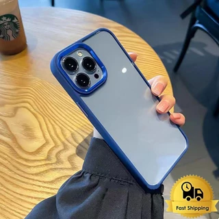 TPU โปร่งใส เคสโทรศัพท์ For Iphone 15 14 13 12 11 Pro Plus Promax 7 8 SE2 SE3 7Plus 8Plus X Xr Xs Max กันกระแทก 040