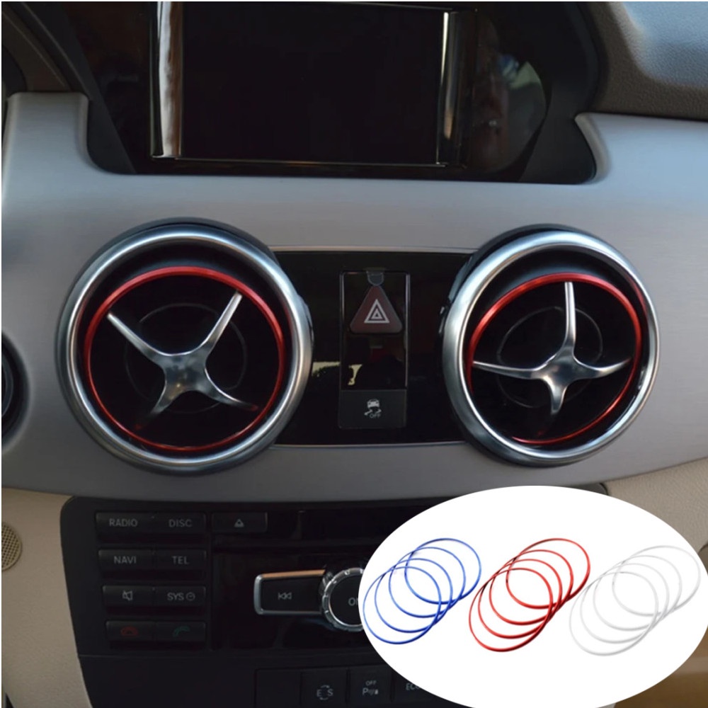 สติกเกอร์ติดช่องแอร์รถยนต์ สําหรับ Mercedes Benz SLK SLC R172 SLC180 SLC200 SCL300 SLC43 SLK300 AMG