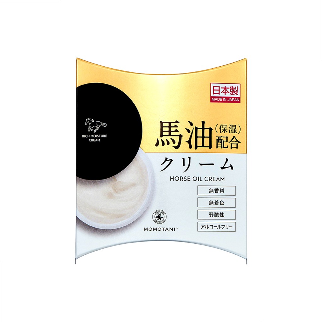 MOMOTANI RICH MOISTURE HORSE OIL CREAM 30 G / ครีมบำรุงผิวหน้า ชุ่มชื้น ให้ผิวกระชับ แลดูกระจ่างใส