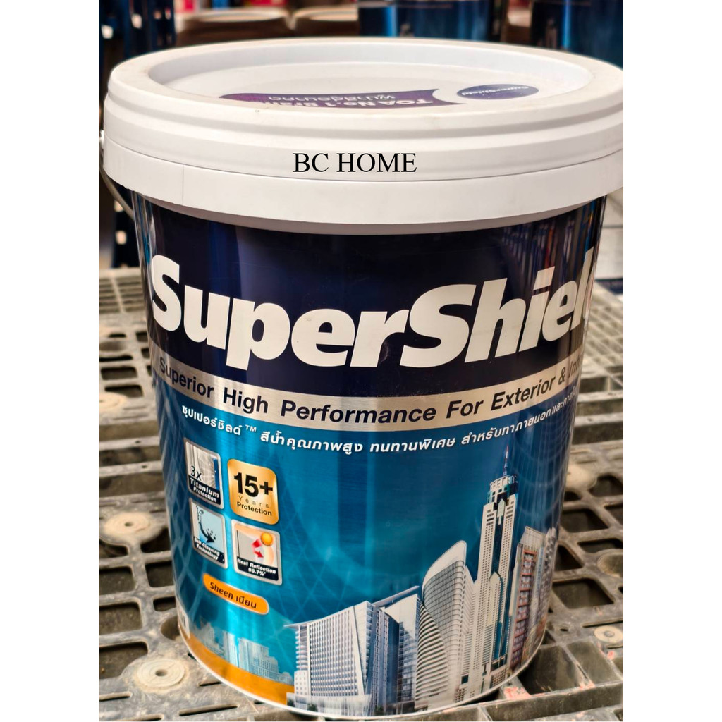 สีรองพื้นปูนใหม่ TOA SuperShied ซุปเปอร์ชิลด์ #0000 (18.925 ลิตร) ทาได้ทั้งภายในและภายนอก