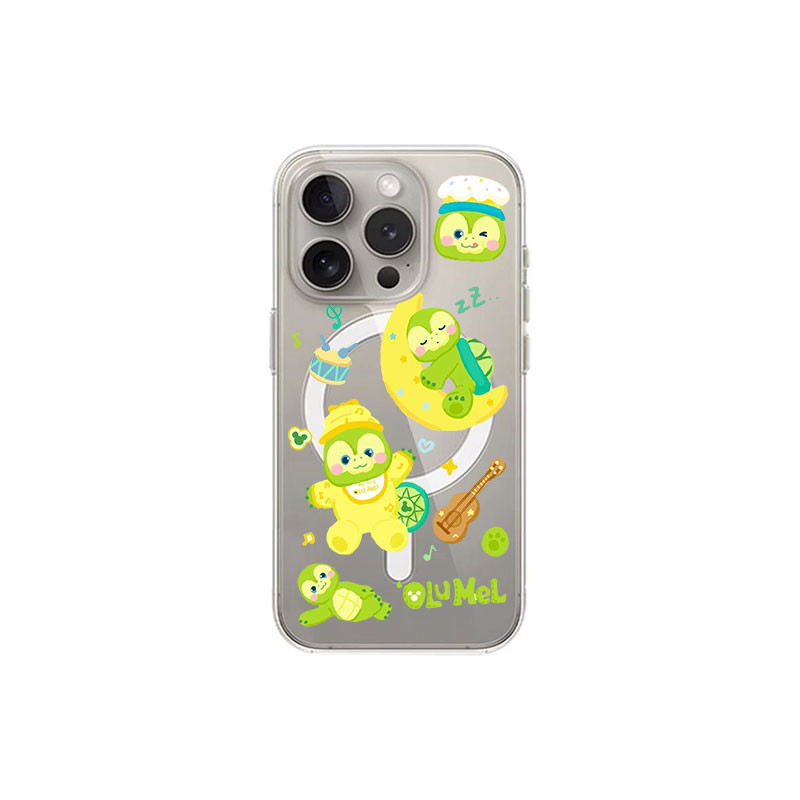Soft Protect เคสโทรศัพท์ Olu Mel การ์ตูนโทรศัพท์ Care สําหรับ iphone 15 16 pro max 12 13 14