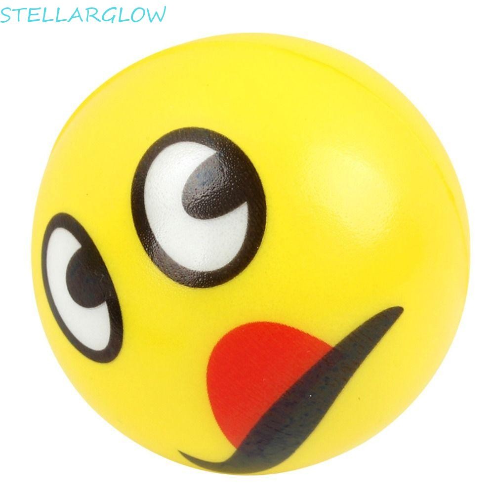 Stellarg Smile Face Squeeze Ball, ฟองน้ํา PU Smile Face Foam Ball, เครื่องนวดเท้า Solid Expression 6