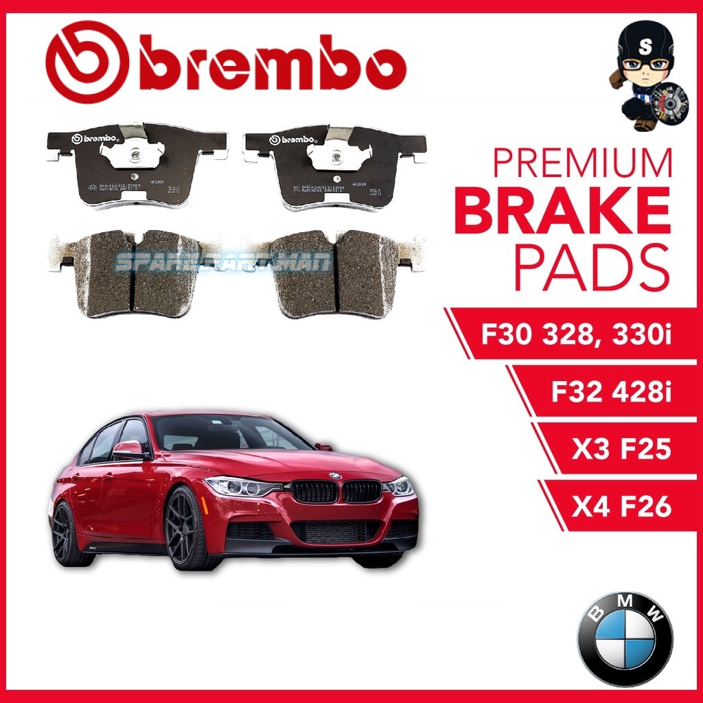 BREMBO HP2000 ผ้าเบรคหน้า BMW F30 328,330i F32 428 X3 F25 X4 F26