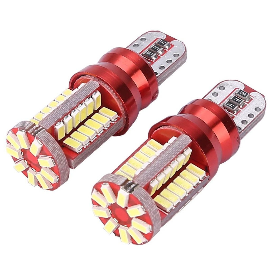 1ชิ้น ไฟหรี่ LED T10 57ชิป T10 w5w 57smd สําหรับติดรถยนต์ มอเตอร์ไซ (xx40)