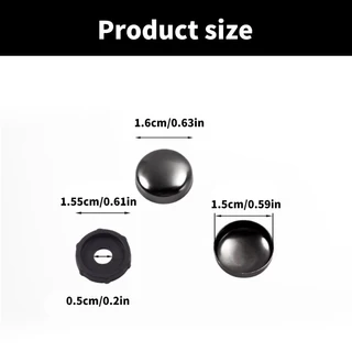 Cam 20 ชิ้นตกแต่งสกรูฝาครอบกระจกสกรูฝาครอบหมวก Fastener Enduring