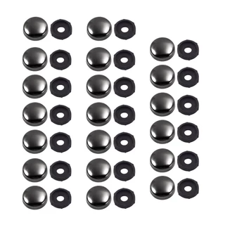Cam 20 ชิ้นตกแต่งสกรูฝาครอบกระจกสกรูฝาครอบหมวก Fastener Enduring