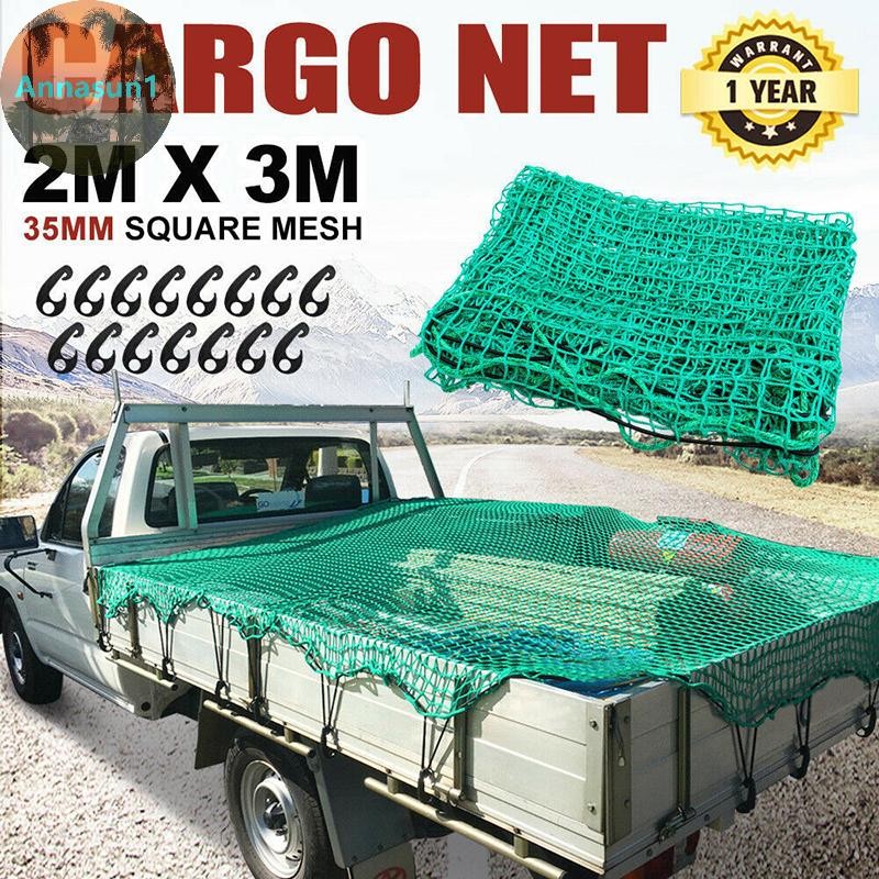 Annasun Car Universal Green Truck Cargo Accessories Roof Poly Professional Trailer Net ขยายตาข่ายกระ