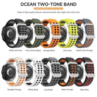 สายซิลิโคนสําหรับ Samsung Galaxy Watch Ultra 47mm Marine Sport สร้อยข้อมือ Correa สําหรับ Galaxy Watch Ultra Band อุปกรณ์เสริม
