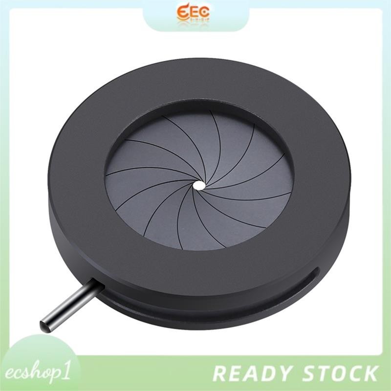 [ecshop1.ph] 1.5-23 มม. รูรับแสงด้วยตนเองปรับ Mechanical Iris ไดอะแฟรม Iris สําหรับกล้องจุลทรรศน์กล้