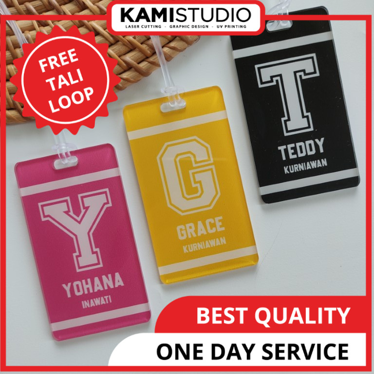 GUNDAN BAG TAG / TAG KEKANIAN / BAG TAG INITIAL / BAG TAG CUSTOM NAME / INITIAL SUITcase HANGER / NA