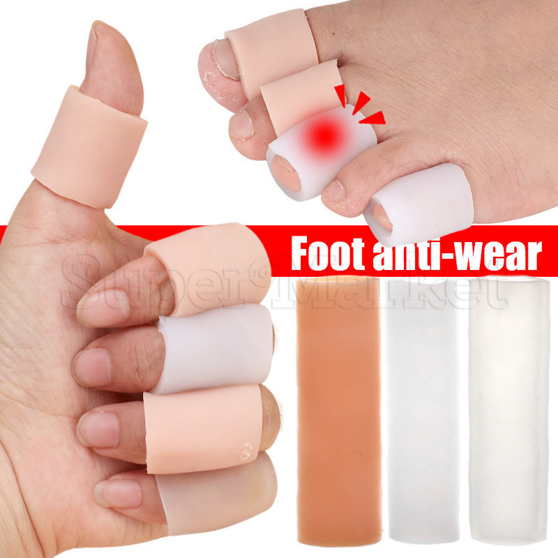 [ แนะนํา ] Silicone Toes Protect Cover - Thumbs Protector - ปลอกเล็บบรรเทาอาการปวด - อุปกรณ์แยกนิ้วเท้าเท้า - อุปกรณ์ดูแลนิ้วเท้า - ยืดหยุ่น, ตุ่มป้องกัน, ป้องกันการสึกหรอ