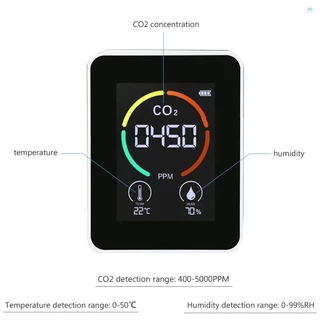 3 in 1 เครื่องตรวจจับคาร์บอนไดออกไซด์ Air คุณภาพ Monitor ความชื้นอุณหภูมิ Air Analyzer สําหรับ CO2 ดิจิตอล CO2 เมตรสําหรับ Home OfficeAir คุณภาพเมตร