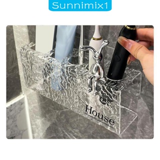 [Sunnimix1] ชั้นวางแปรงสีฟันไฟฟ้า กันลื่น สําหรับห้องน้ํา ครีม