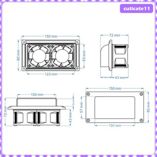 [Cuticate1] พัดลมระบายอากาศ ภายในรถยนต์ RV สําหรับ Motorhome Car