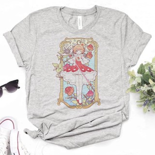 เสื้อยืด พิมพ์ลาย Cardcaptor Sakura สําหรับผู้หญิง y2k