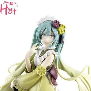 Goldensquare GE โมเดลฟิกเกอร์ PVC รูปการ์ตูนอนิเมะ Hatsune Miku ไอศกรีมมัทฉะ สําหรับเก็บสะสม