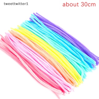 Twee อุปกรณ์ทําความสะอาดท่อ Chenille Stems แฮนด์เมด หลากสี สําหรับงานวันเกิด 100 ชิ้น