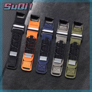 Suqi สายนาฬิกาข้อมือไนล่อน ผ้าแคนวาส แบบเปลี่ยน สําหรับ Fenix 7 6X 6S 6 5X 5